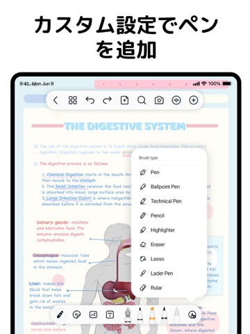 自由ノート: AI ノート・PDF編集・ノート整理・日記帳 iPad screenshot 6