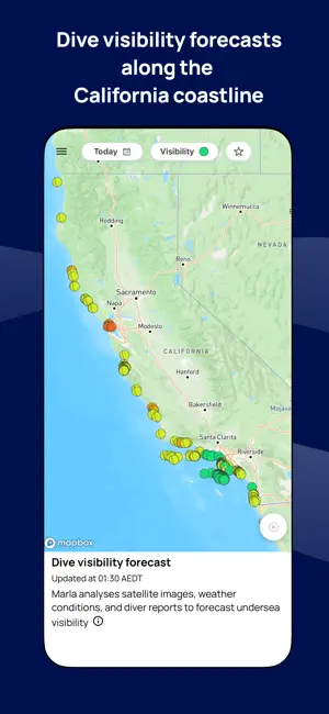 Marla Blue - Diving forecasts screenshot 1