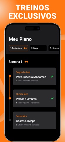 Gym WP - Treino Academia iPhone screenshot 1