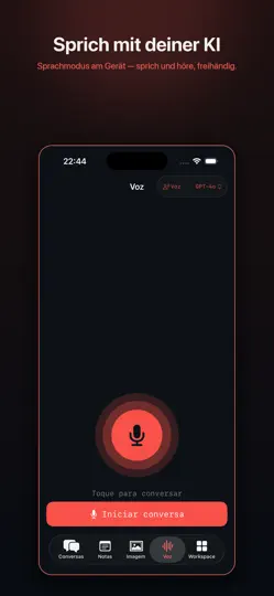 Screenshot von OpenWebUI - Mobile auf dem iPhone 6