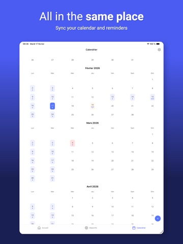 Oday - Organization & Goals iPad screenshot