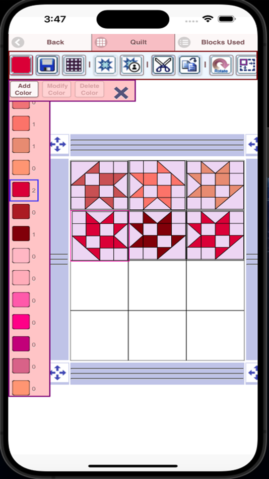 #4. Quilt Pattern Creator (iOS) 由: Sand Castle Designs, Inc