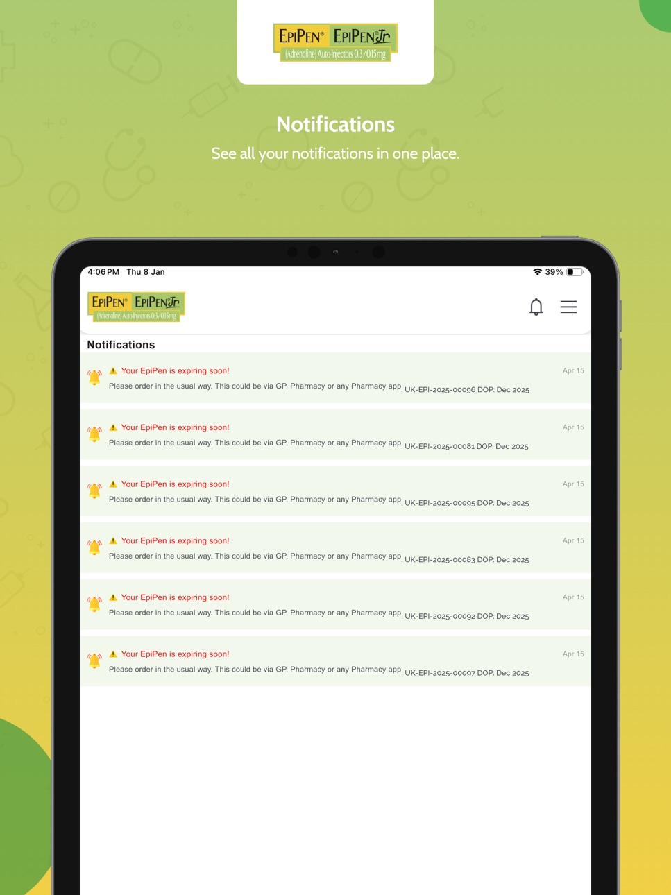 iPad screenshot