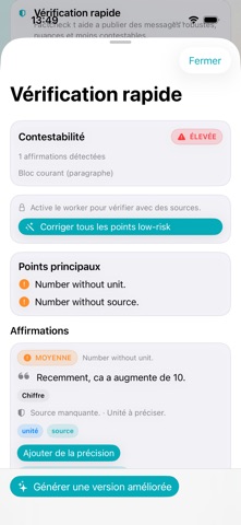 Factcheck Talk screenshot
