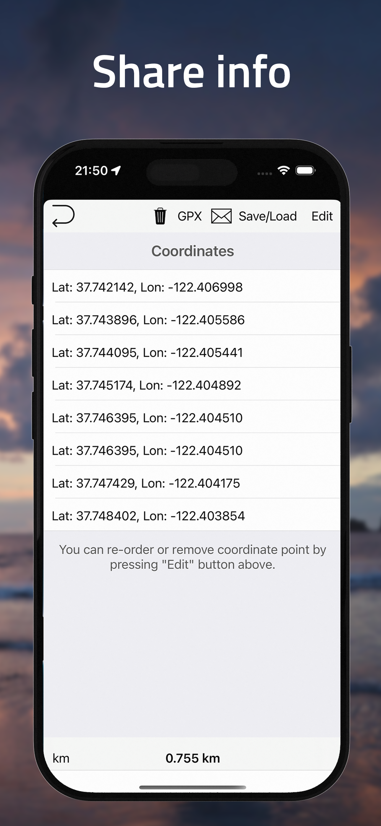 DistanceCalculator - Map tool screenshot 3