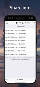 DistanceCalculator - Map tool screenshot