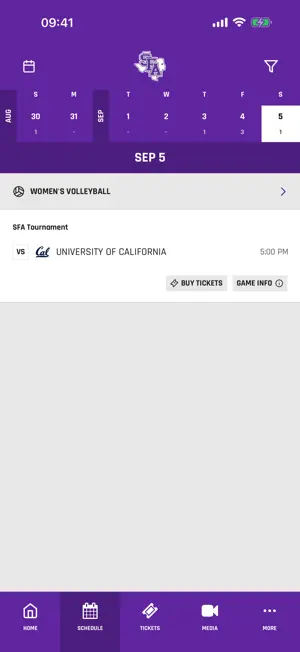 SFA Athletics (Jacks) screenshot 2