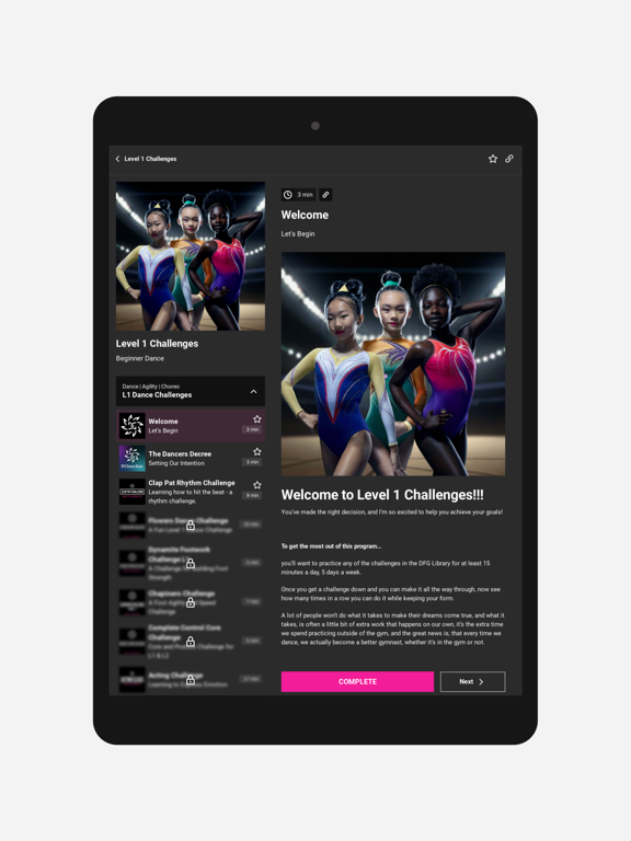 Dance For Gymnastics iPad screenshot 3 - Sports app