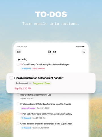FiloMail - AI Email & Todo iPad screenshot