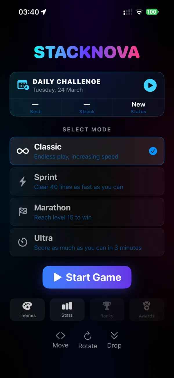 #1. StackNova (iOS) di: Gianfranco Antenucci