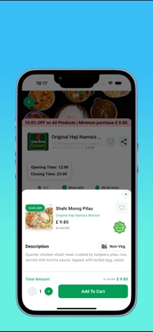 Thirtymins - Food Delivery UK iPhone screenshot