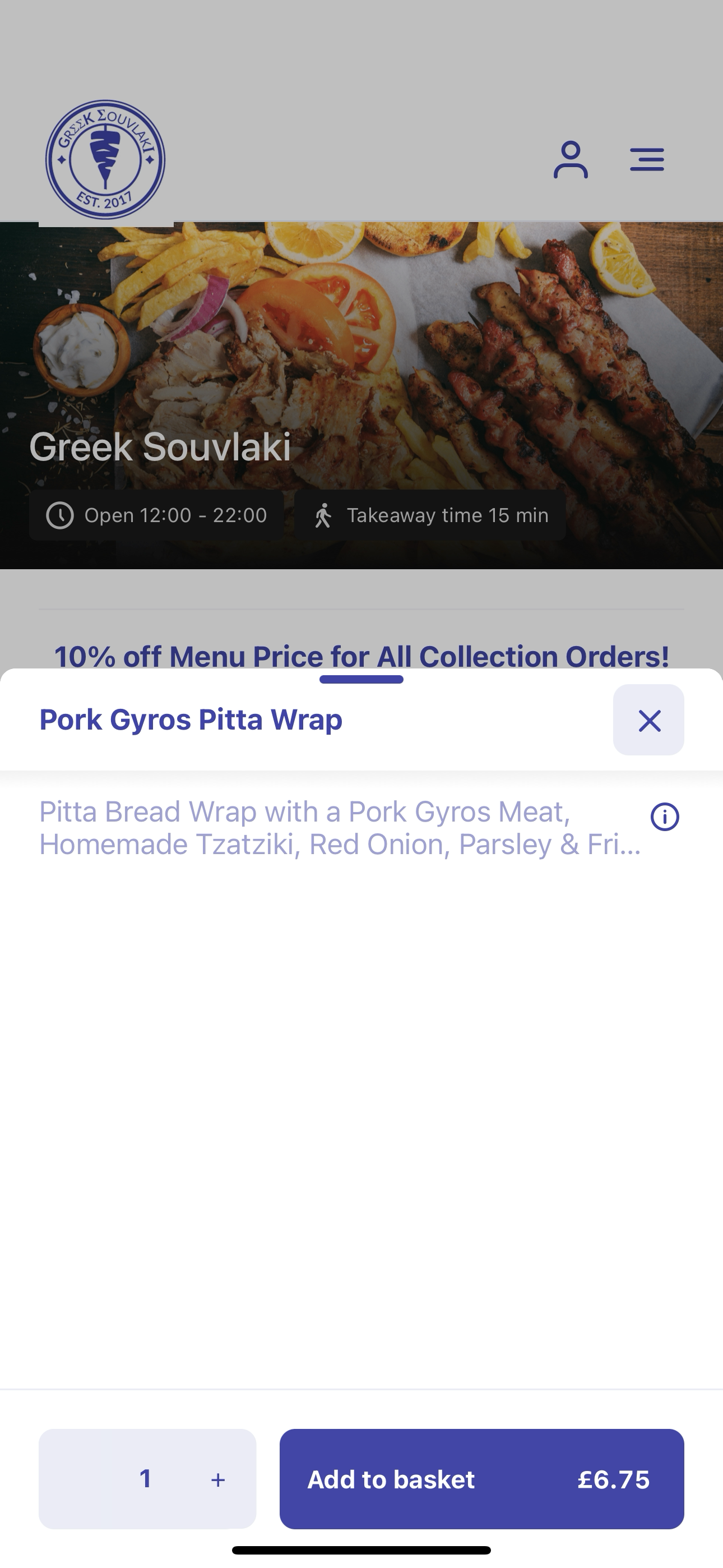 Greek Souvlaki Milton Keynes