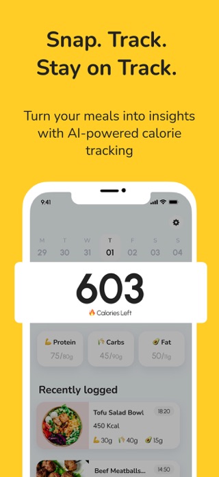 CalCountAI: Calorie Tracking Screenshot 1 of 4
