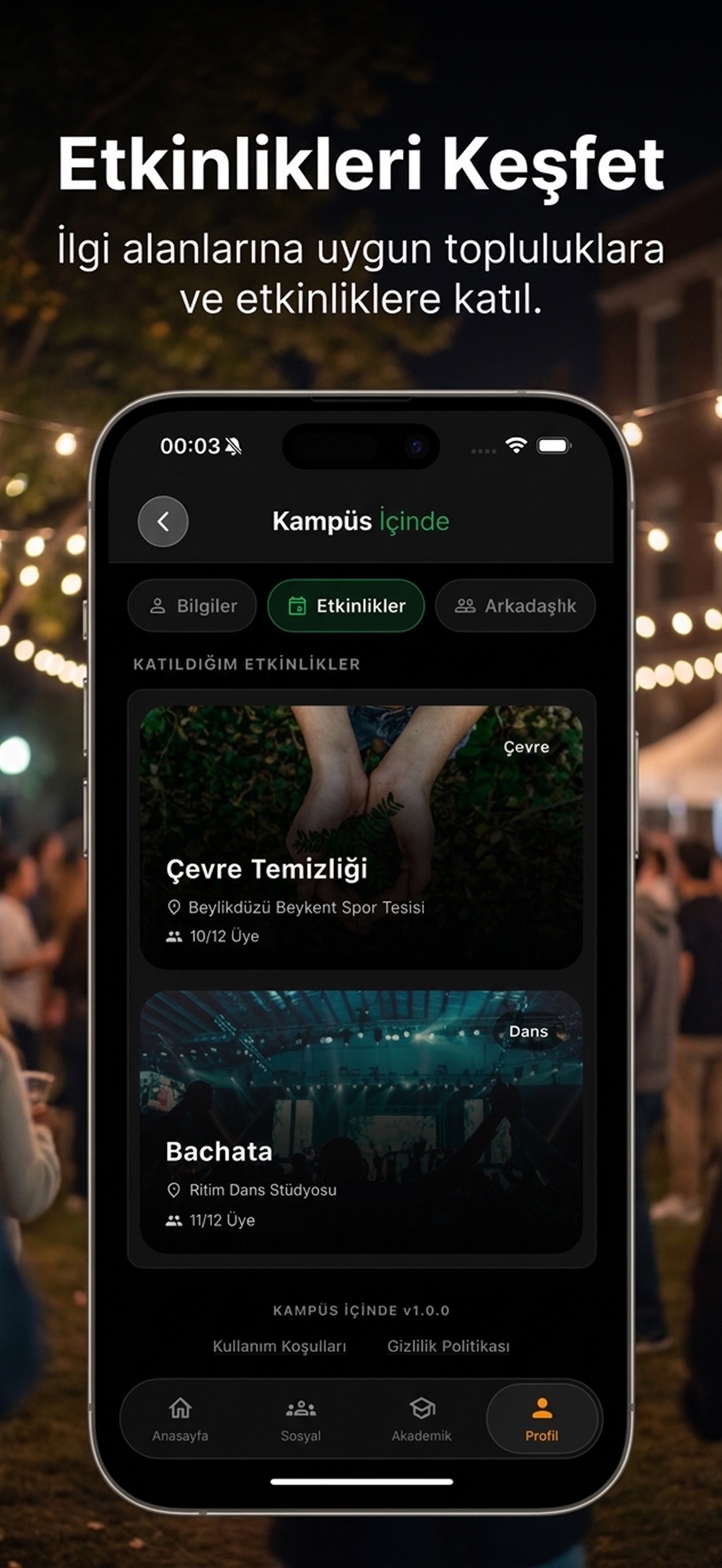 Screenshot 3 of Kampüs İçinde: Campus Events