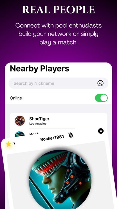Pool 4 Real iPhone screenshot 1 - Social Networking app