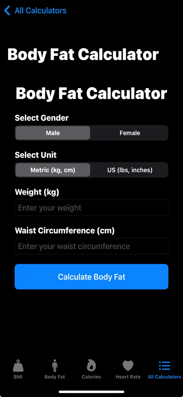 FitCalcPro+ Screenshot 2