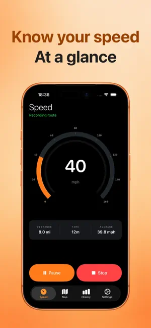 GPS Speedometer - SpeedNow screenshot 1