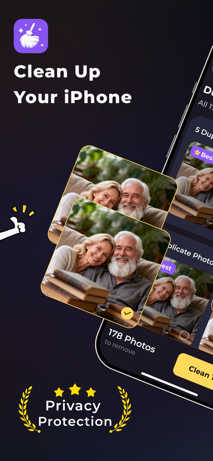Aura Clean - AI Photo Cleaner iphone screenshot 1