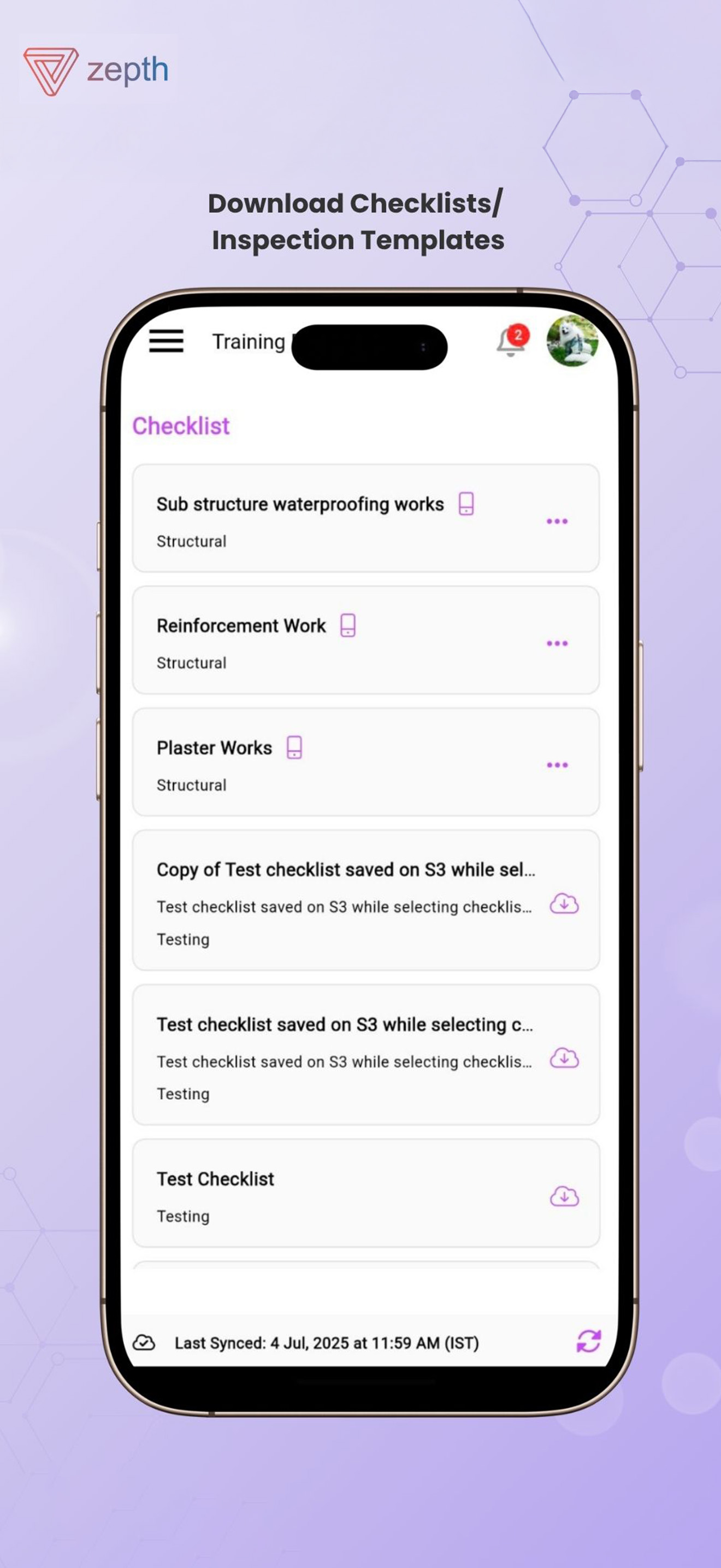 Zepth - Manage Construction
