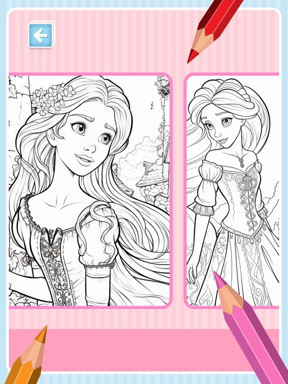 Screenshot #6 pour Coloriages de princesse