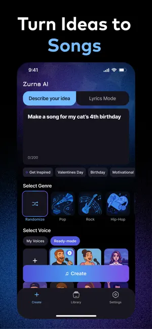 Zurna: AI Song & Music Maker iPhone screenshot 4