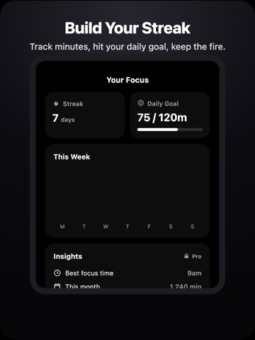 Pomodoro Focus Timer: OneTap iPad screenshot