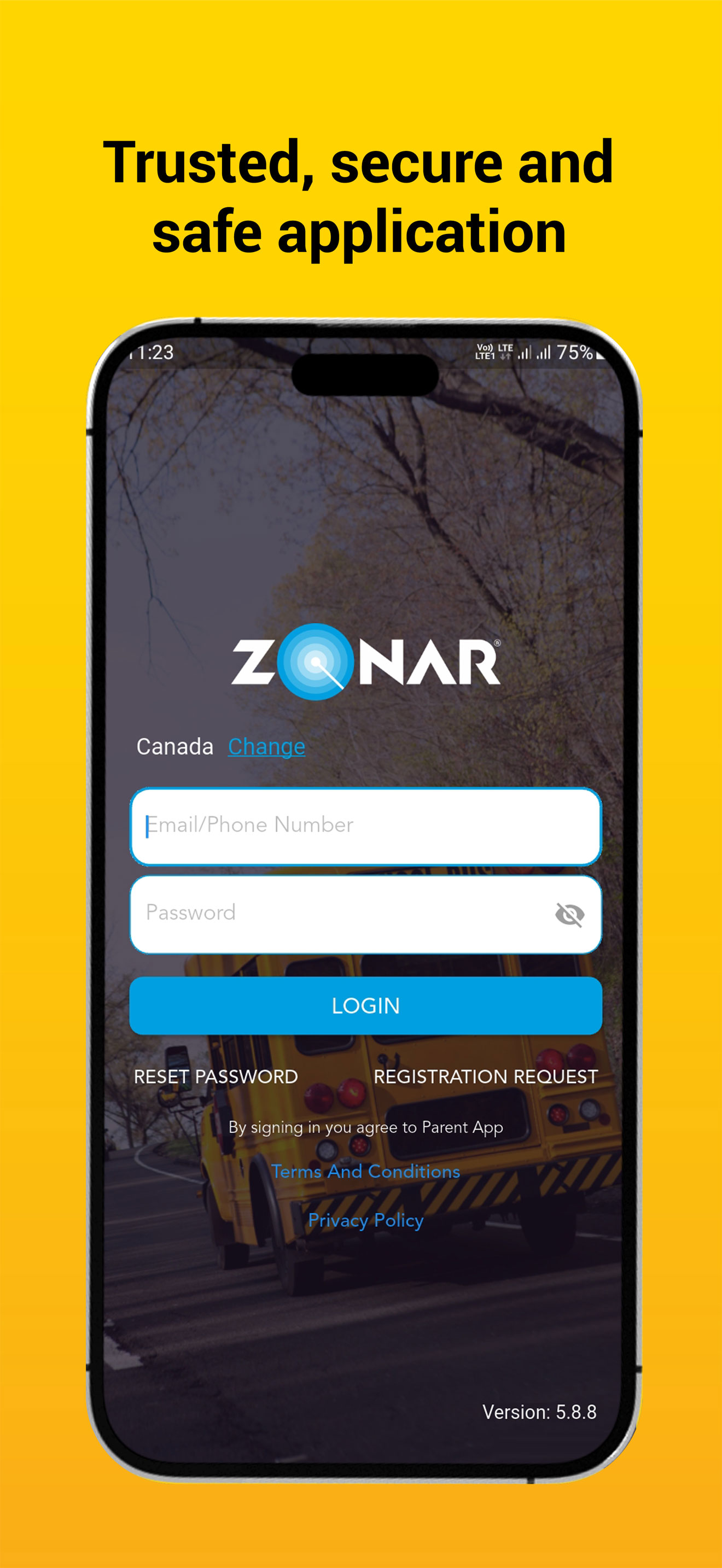 Zonar Bus Suite Parent