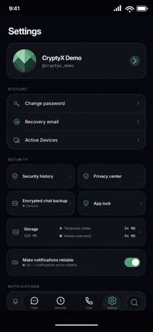 CryptyX: Secure Messaging Screenshot 5 of 5