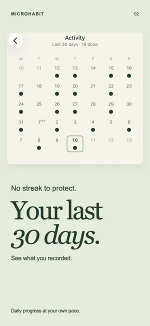 MicroHabit: Habit Tracker screenshot 2