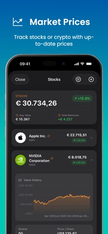 WealthSync - Net Worth Tracker screenshot