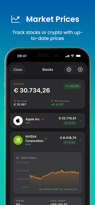 WealthSync - Net Worth Tracker Screenshot 4 of 8