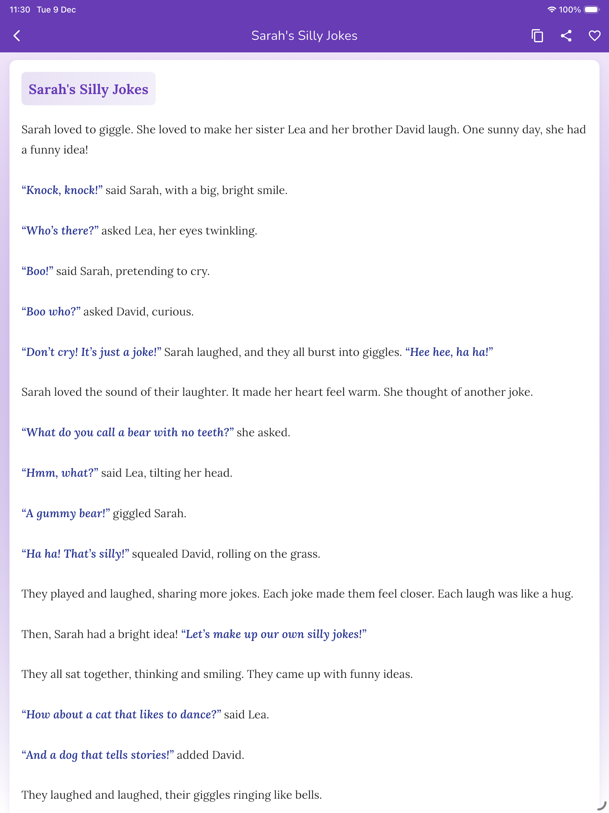 Tell Me: Bedtime Stories screenshot 7