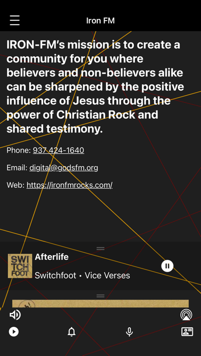 Iron FM iPhone screenshot 3 - Entertainment app