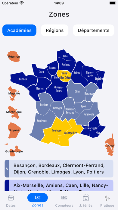 Vacances scolaires 2024-2025 Screenshot