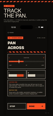 Headphone Sound Check iPhone screenshot