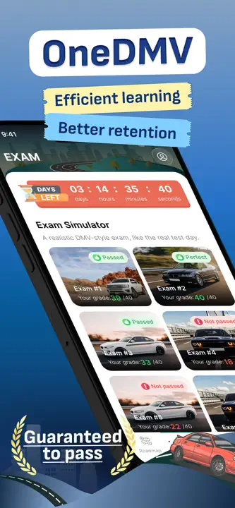 DMV Practice Test 2026 OneDMV: Screenshot 1 von 7