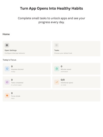 TaskGate: Focus & App Blocker iPad screenshot