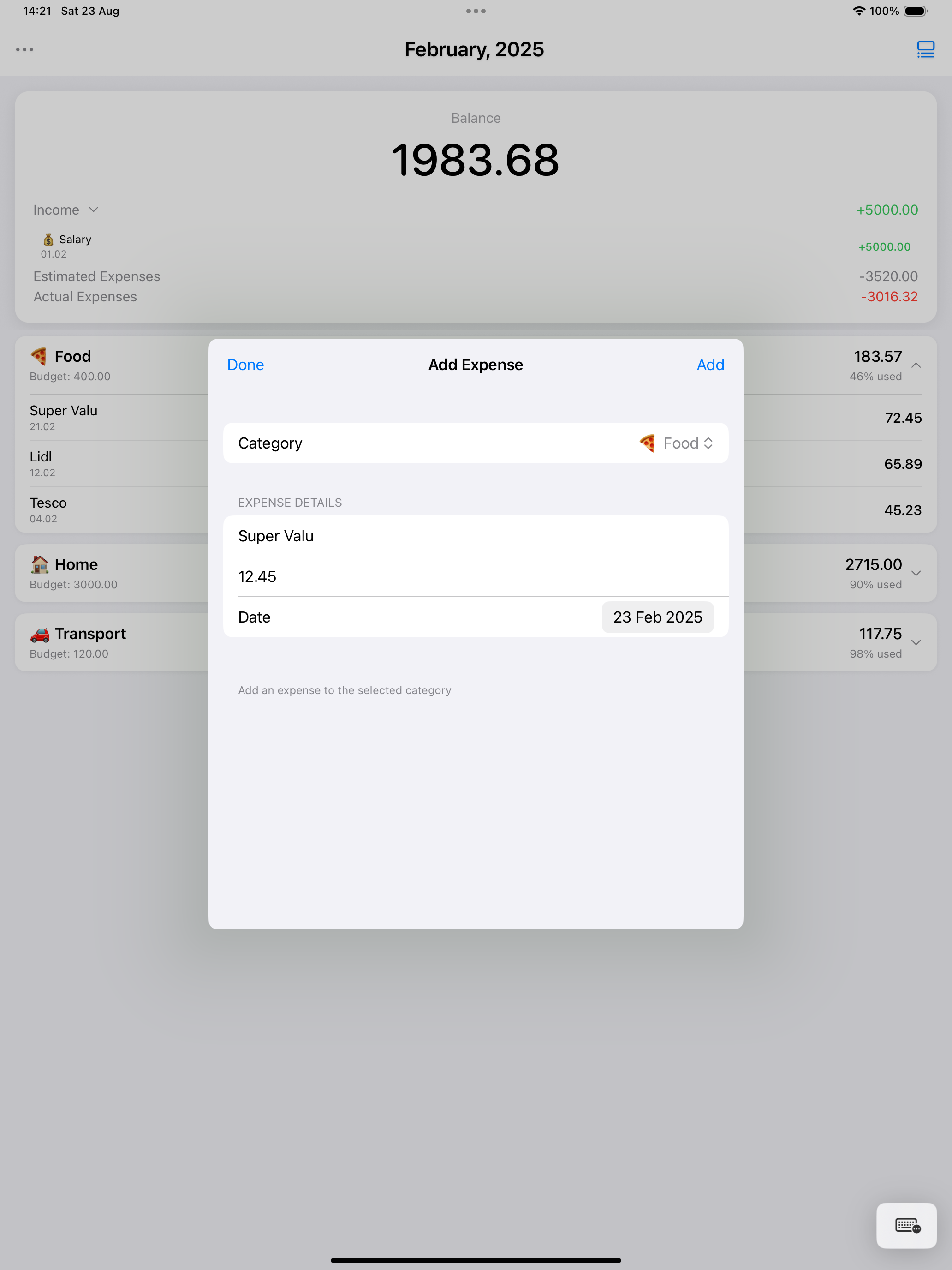 Bdgt - Monthly Budget Tracker