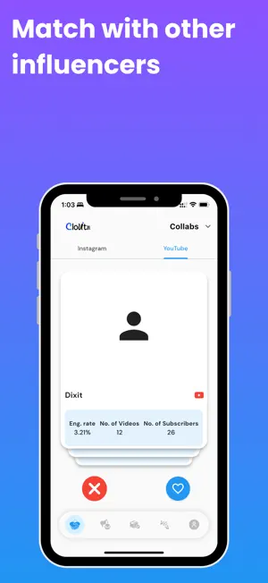 Cloutin - Influencer Marketing screenshot 2