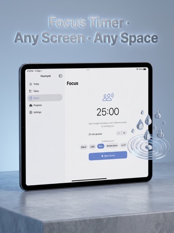 Flowmynd: ADHD Focus Coach iPad screenshot