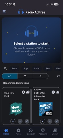Radio Adfree Screenshot 1 of 10