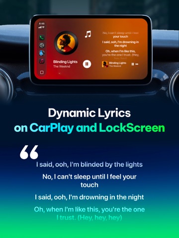 CARFACE Car Widgets & Lyrics iPad screenshot 3