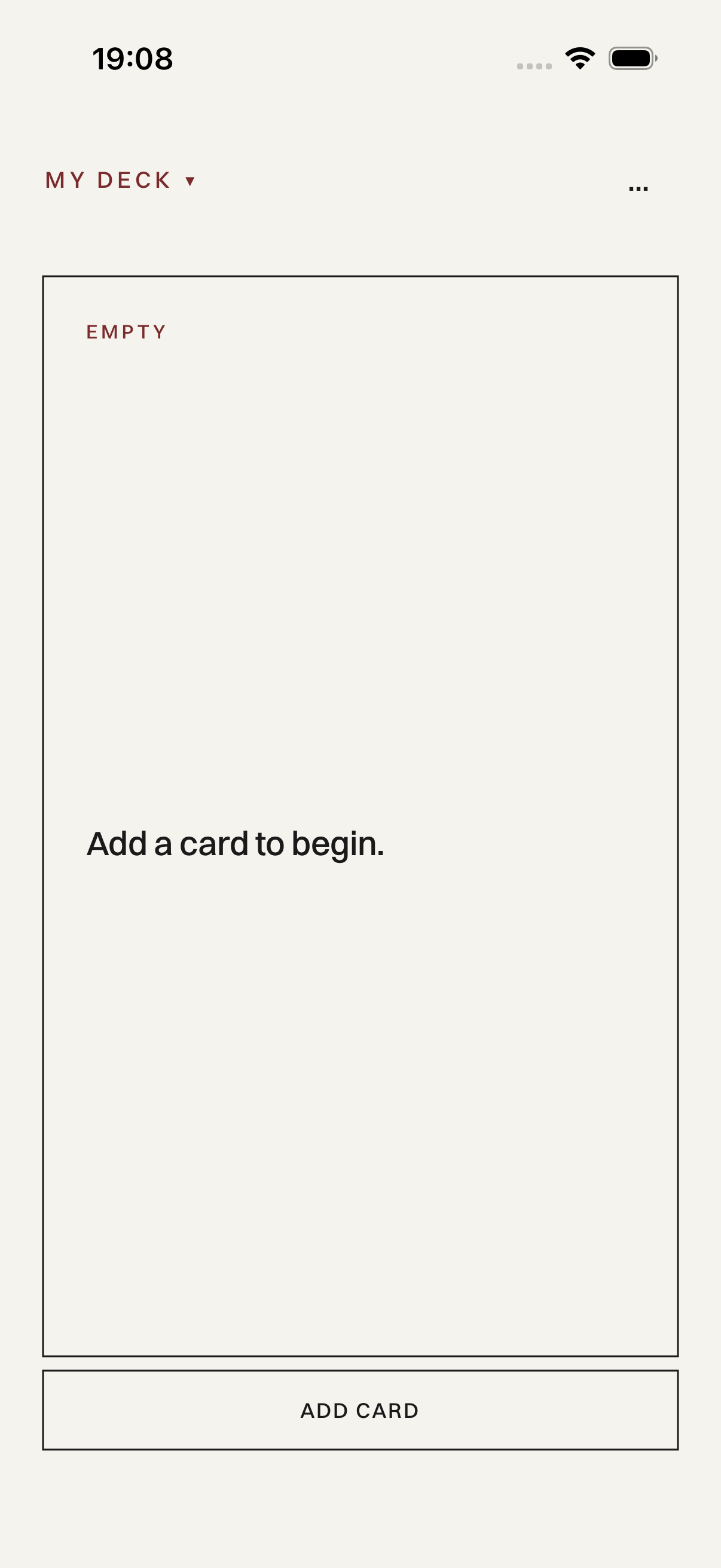 Deck: One Task at a Time