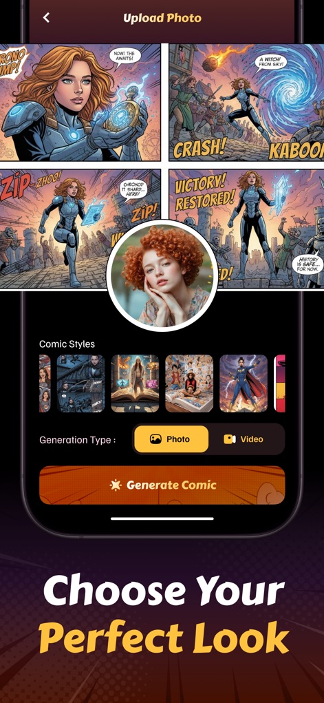 AI Comic Generator - Comic Art - Photo & Video App | MWM