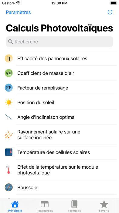 Screenshot #1 pour Calculs Photovoltaïques