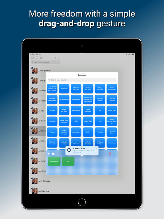 Trump Board iPad screenshot 3 - Entertainment app