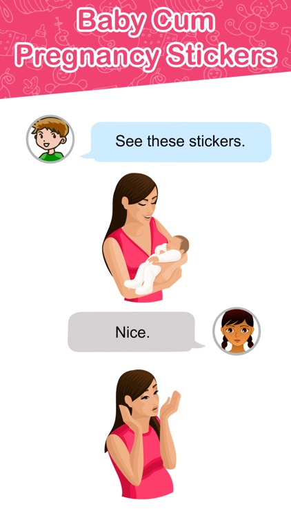 Baby Cam Pregnancy Stickers screenshot-4