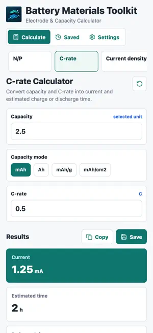 Battery Materials Toolkit screenshot 4
