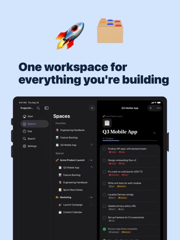 Project Planner, Notes & Wiki