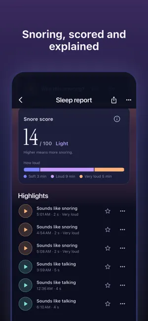 Nocto: Snore & Sleep Talk screenshot 3